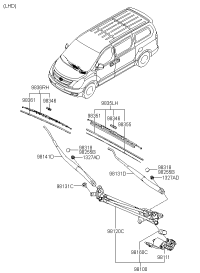981104H000-MOTOR ASY-WINDSHIEL*
