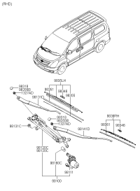 981104H900-MOTOR ASY-WINDSHIEL*