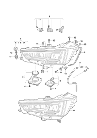 L8WD941033-LED HEADLIGHT/718 BOXTER