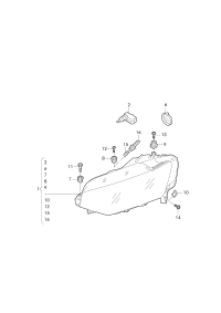 L5CG941005A-LED HEADLIGHT/718 BOXTER