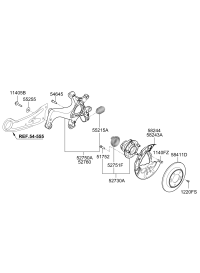 52730G3AA0-HUB & BEARING ASSY-RR