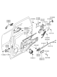 836600L010-HANDLE ASSY-RR DR O/S RH