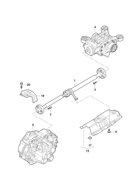 5N7521101-PORSCHE CAYENNE CARDAN SHAFT