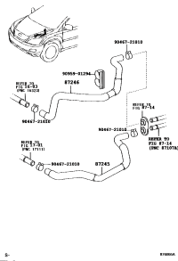 8724548211-HOSE, HEATER WATER, INLET
