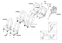 894402W000RYN-LEVER ASSY-SEAT BACK FOLDING,R