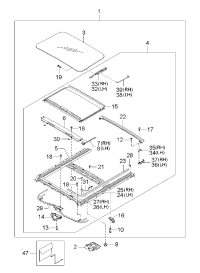 0K2FA69810-GLASS PANEL ASSY