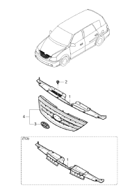 0K2FA50371A-Protector-radiator grille upr