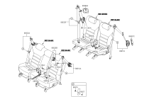89870C5000BGA-S/BELT ASSY-3RD LH