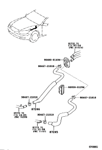 8724533450-HOSE, HEATER WATER, INLET