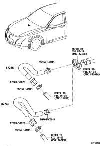 872450N050-HOSE, HEATER WATER, INLET