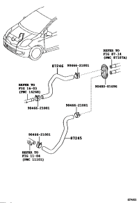 872450D230-HOSE, HEATER WATER, INLET