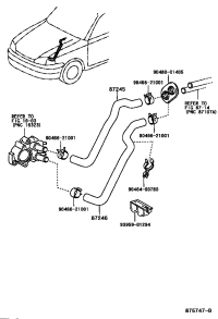 872450D010-HOSE, HEATER WATER, INLET