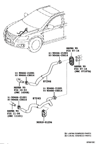 8724506620-HOSE, HEATER WATER, INLET