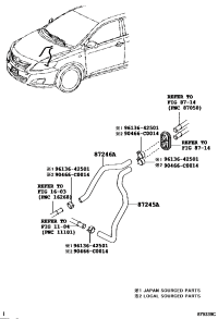8724502C50-HOSE, HEATER WATER, OUTLET A