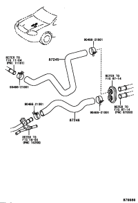 8724502850-HOSE, HEATER WATER, INLET