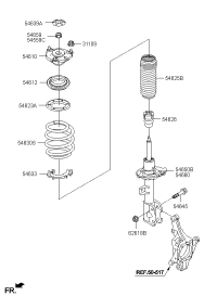 54651C5100-STRUT ASSY-FR,LH