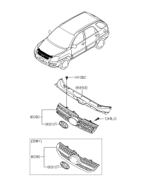 863531F021-Logo assy-KIA sub