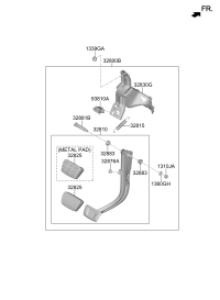 32825C2300-PAD-PEDAL