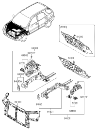 645471F010-BRKT-FFENDERRH