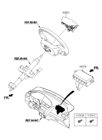 569004X900-MODULE ASSY-STRG WHEEL AIR BAG