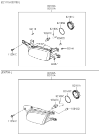 9210222850-LAMP ASSY HEAD RH