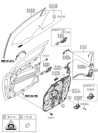 82665F8000-BASE ASSY-FR DR O/S HANDLE RH