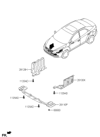 291101X500-PNL ASSY-UNDER COVER