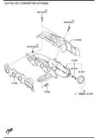 B31R40584-Bolt, stud flange