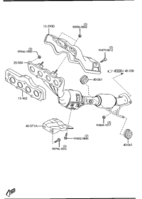 ZJ0113460A-Gasket, Exhaust Manifold, 2.5D