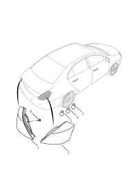 7057001200-LAMP ASSY, REAR COMBINATION, LH