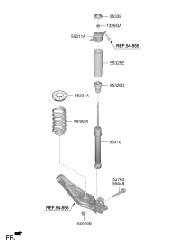 55307S3000-SHOCK ABSORBER ASSY-REAR