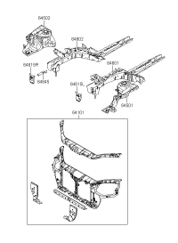 641011E001-CARRIER ASSY-FR END MODULE