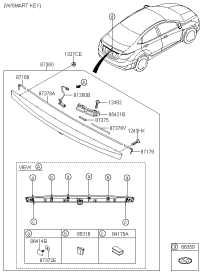 812601R000-OUTSIDE HDL & LOCK ASSY-T/LID