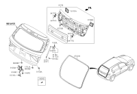 87321H2200-W/STRIP-TAIL GATE OPNG