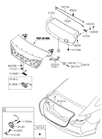 79273E5000-BAR-TRUNK LID HINGE TORSION LH