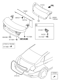 87321B3000-W/STRIP-TRUNKLIDOP