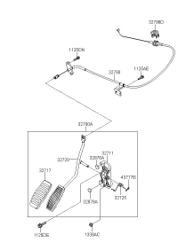 327001G000-PEDAL ASSY-ACCELERATOR