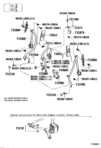 7303360020A2-PLATE SUB-ASSY, RR