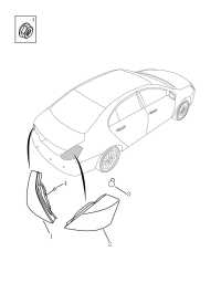 7057009300-LAMP ASSY, REAR COMBINATION, LH