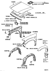 5334160171-INSULATOR, HOOD
