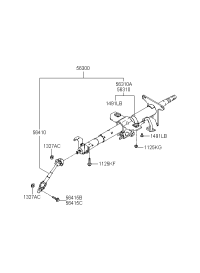 COLUMN & SHAFT ASSY-STEERING