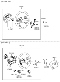 561103K190FZ-BODY ASSY-STEERING WHEEL
