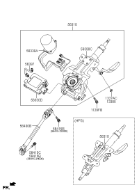 563102S320-COLUMN ASSY-UPPER