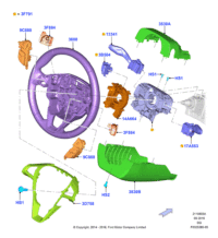 EG9Z14A664A-Contact assy-air bag