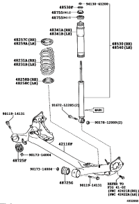 4210164010-BEAM ASSY, REAR AXLE