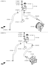 575311Z100-HOSE-POWER STEERING OIL SUCTIO
