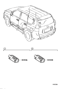 8191128020-REFLECTOR ASSY-REAR