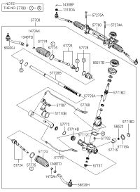 568201E000-END ASSY-TIE ROD,LH