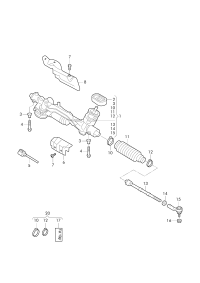 L3QD423051G-Strg rack & tie rod