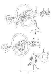 1J0419091AE-Steering wheel: